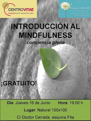16 de junio: «Introducción al mindfulness» con Centro Vitae Psicología