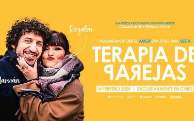 Preestreno Mundial del filme «Terapia de parejas», de Gaizka Urresti y Elisa Múgica en el Congreso de Bienestar y el Amor organizado por la Cadena SER en Teruel.